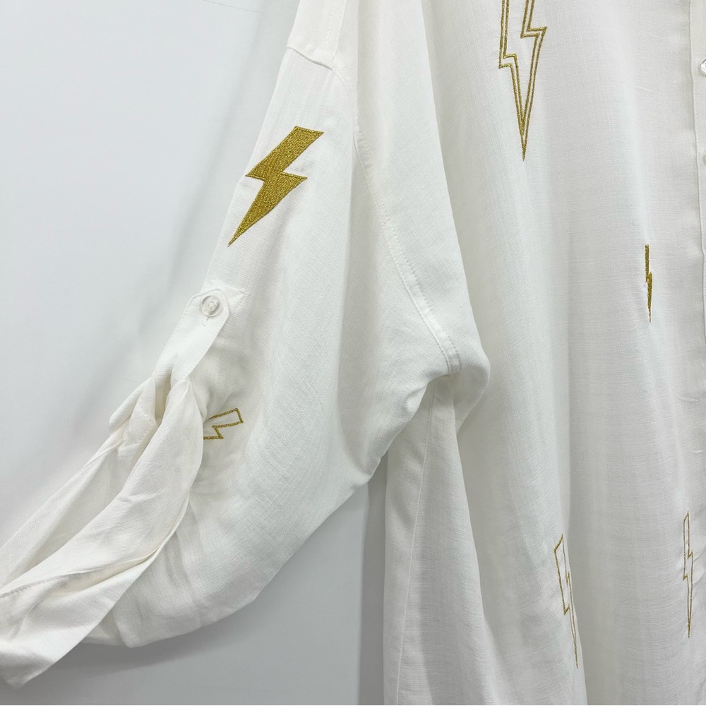 Torrid White Lightning Cloud Dancer Drop Shoulder… - image 5